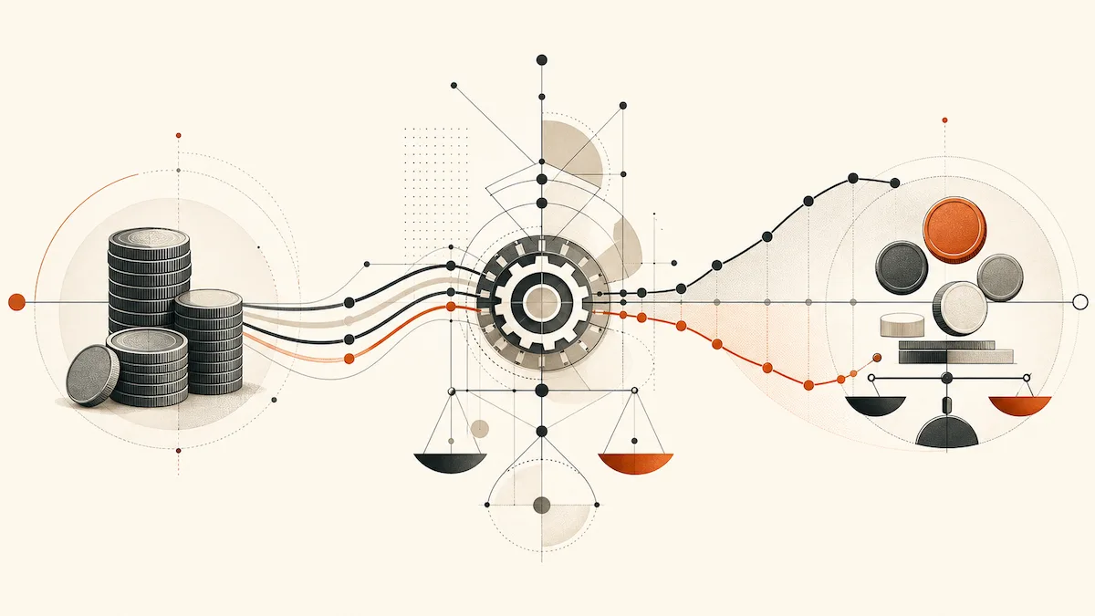 Benchmark and effective exchange-rate paths diverge across a freelancer payout.
